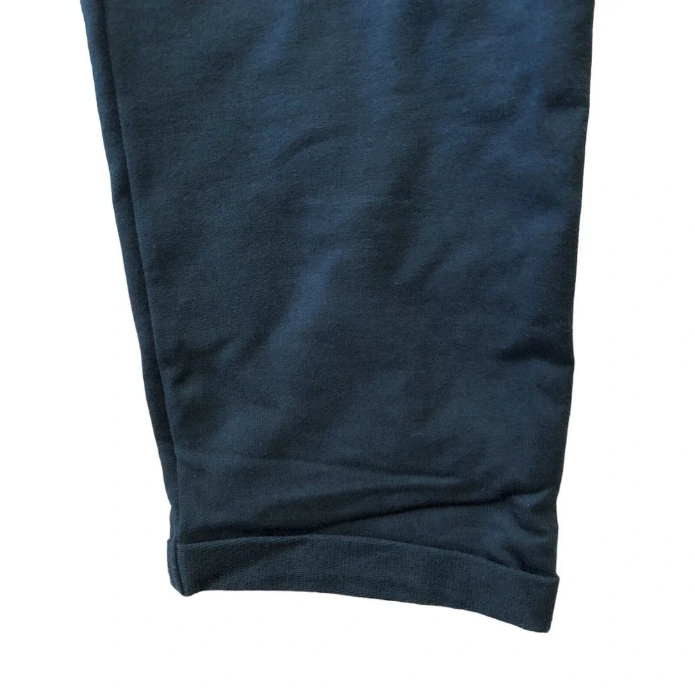 NEW The Nines by Hatch Maternity Jumpsuit Blue Cotton French Terry Short SlvSz S